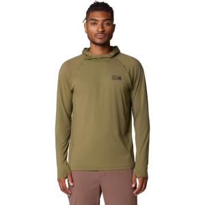 Mountain Hardwear Men’s Crater Lake Hoody for Hiking, Camping, Backpacking, and Casual Wear(Combat Green)