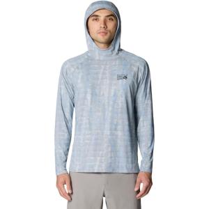 Mountain Hardwear Men’s Crater Lake Hoody for Hiking, Camping, Backpacking, and Casual Wear(Glacial Prismatic Print)