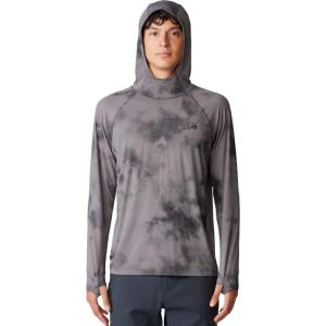 Mountain Hardwear Men’s Crater Lake Hoody for Hiking, Camping, Backpacking, and Casual Wear(Sediment Clouds Dye Print)