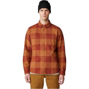 Mountain Hardwear Mens Plusher Long Sleeve Shirt(Iron Oxide Tatanka Check Print)