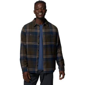Mountain Hardwear Mens Plusher Long Sleeve Shirt(Ridgeline Bonfire Plaid)