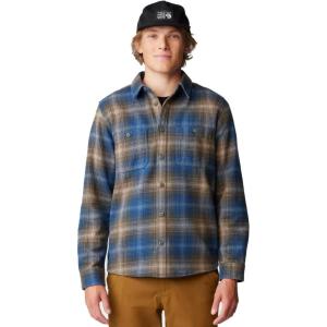 Mountain Hardwear Mens Plusher Long Sleeve Shirt(Ridgeline Ombre Buffalo Check Print)