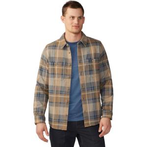 Mountain Hardwear Mens Plusher Long Sleeve Shirt(Trail Dust Amsterdam Plaid)