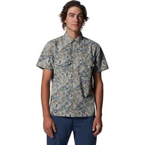 Mountain Hardwear Mens Stryder Short Sleeve Shirt(Badlands Kilim Floral Print)