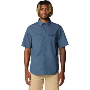 Mountain Hardwear Mens Stryder Short Sleeve Shirt(Moon Blue Ripstop)