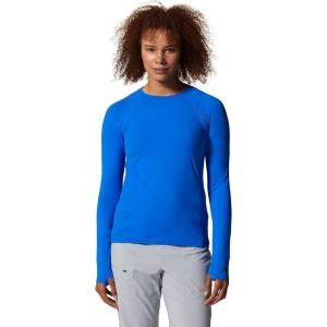 Mountain Hardwear Womens Crater Lake Long Sleeve(Bright Island Blue)