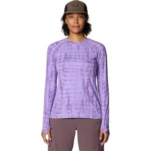 Mountain Hardwear Womens Crater Lake Long Sleeve(Harbor Violet Prismatic Print)