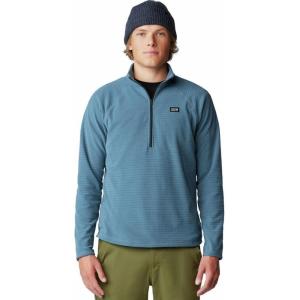 Mountain Hardwear mens Summit Grid Half Zip(Asiatic Blue)