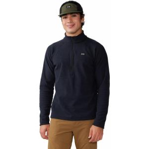 Mountain Hardwear mens Summit Grid Half Zip(Black)