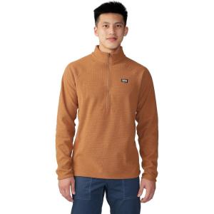 Mountain Hardwear mens Summit Grid Half Zip(Copper Clay)