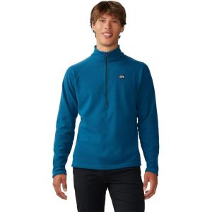 Mountain Hardwear mens Summit Grid Half Zip(Dark Caspian)