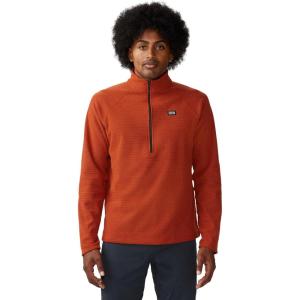 Mountain Hardwear mens Summit Grid Half Zip(Dark Copper)