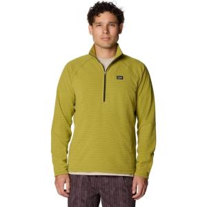 Mountain Hardwear mens Summit Grid Half Zip(Green)