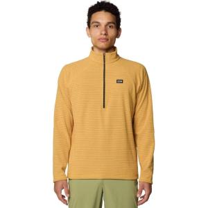 Mountain Hardwear mens Summit Grid Half Zip(Sundown Gold)