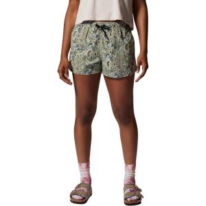 Mountain Hardwear Womens Stryder Swim Short(Mantis Green Floral Print)