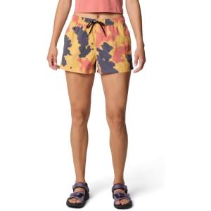 Mountain Hardwear Womens Stryder Swim Short(Sundown Gold Blissed Dye Print)