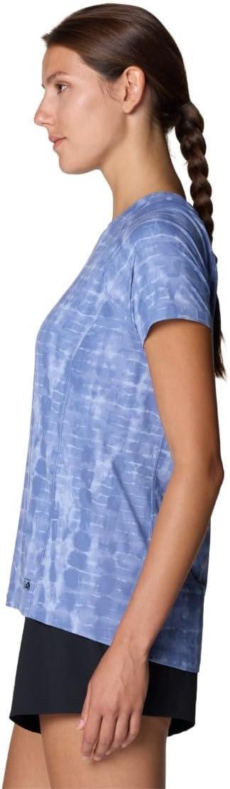 imageMountain Hardwear Womens Crater Lake Short SleeveBest Coast Blue Prismatic Print