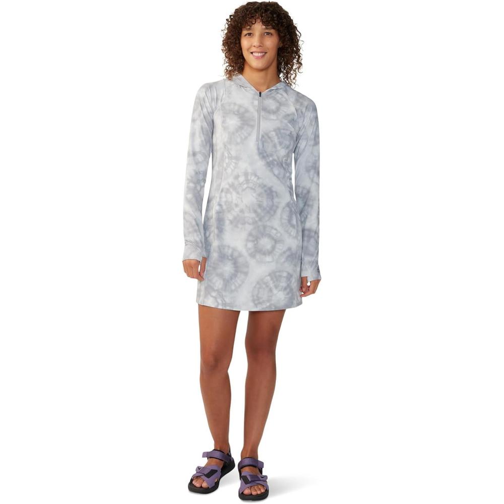 imageMountain Hardwear womens Crater Lake DressGrey Ice Spore Dye Print