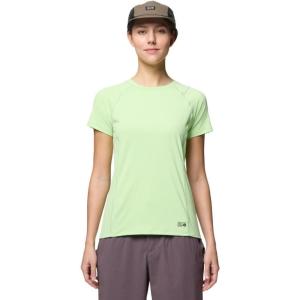 Mountain Hardwear Womens Crater Lake Short Sleeve(Frozen in Lime)