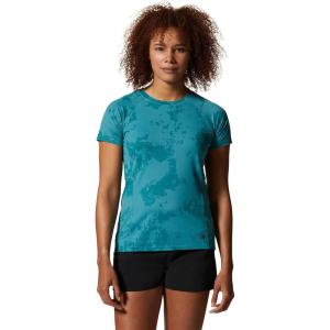 Mountain Hardwear Womens Crater Lake Short Sleeve(Palisades Scatter Dye Print)