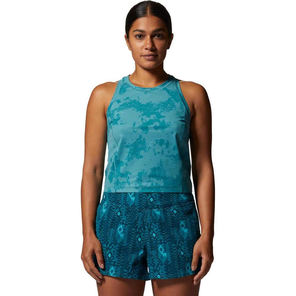 imageMountain Hardwear Womens Mountain Stretch TanklettePalisades Scatter Dye Print