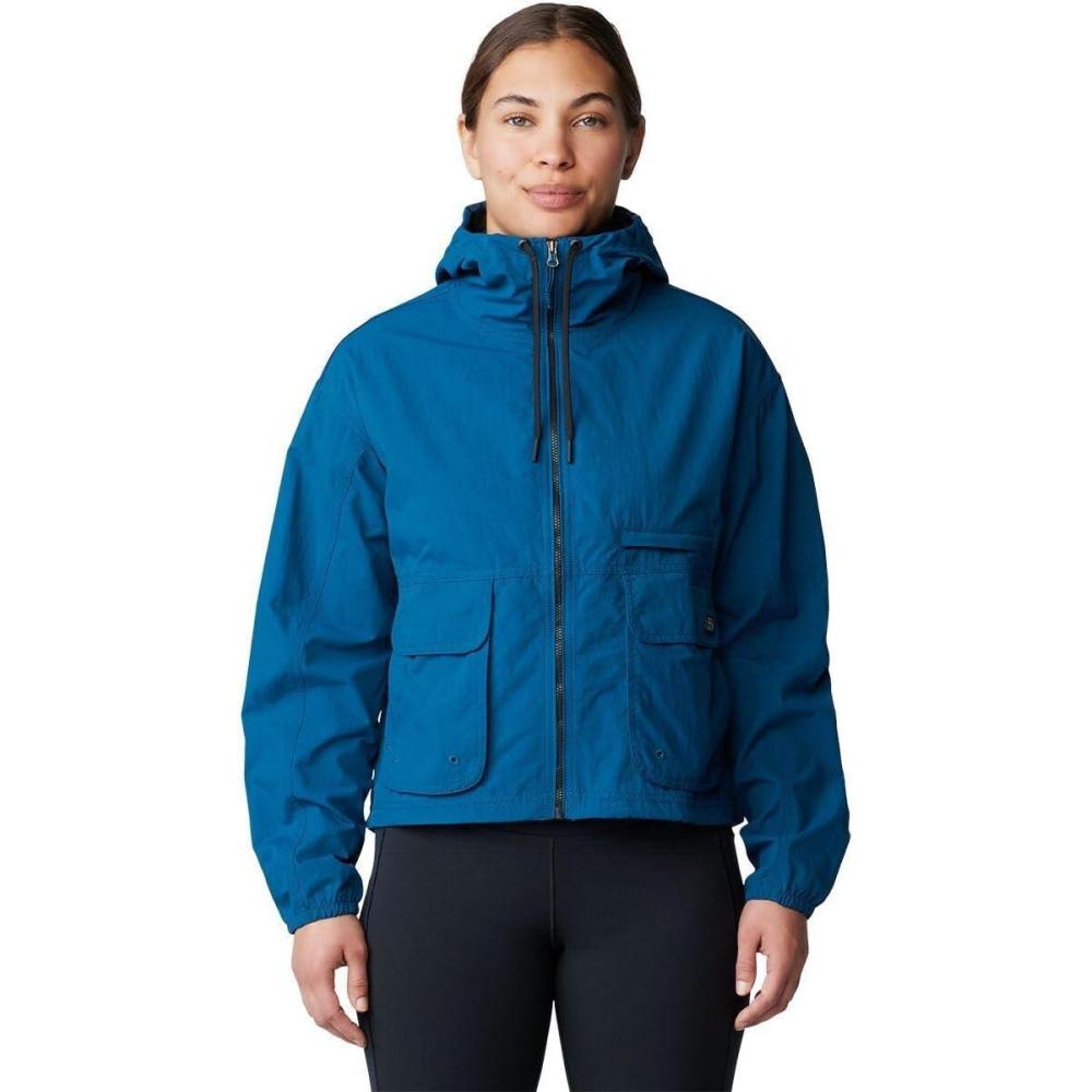 imageMountain Hardwear womens Stryder Full ZipDark Caspian Ripstop