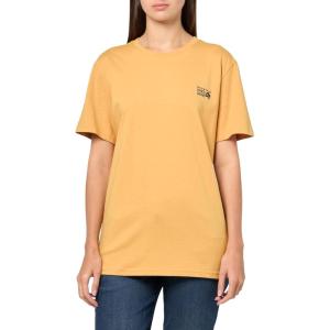 Mountain Hardwear Women’s MHW Box Logo Short Sleeve(Sundown Gold)