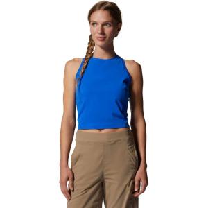 Mountain Hardwear Womens Mountain Stretch Tanklette(Bright Island Blue)