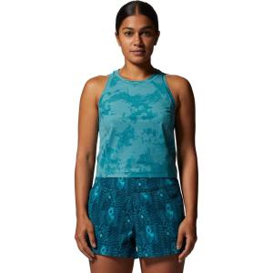 Mountain Hardwear Womens Mountain Stretch Tanklette(Palisades Scatter Dye Print)