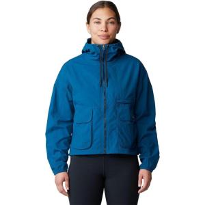Mountain Hardwear womens Stryder Full Zip(Dark Caspian Ripstop)